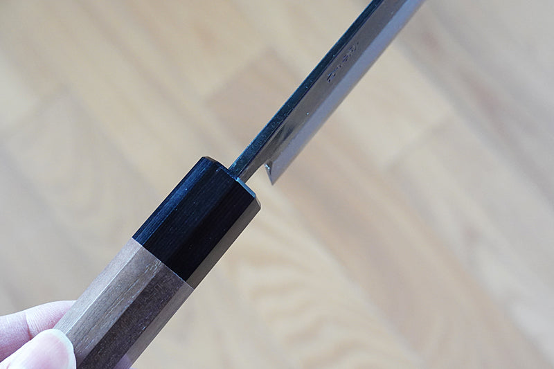 Muneishi Japanese Black Bunka knife – detail view 4