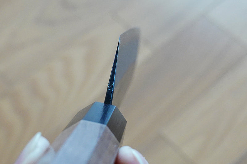 Muneishi Japanese Black Bunka knife – detail view 5