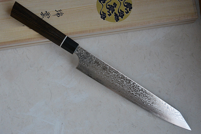 Seki Kanetsugu Zuiun Japanese Sujihiki knife – detail view 2