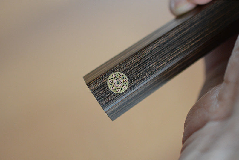 Seki Kanetsugu Zuiun Japanese Sujihiki knife – detail view 5