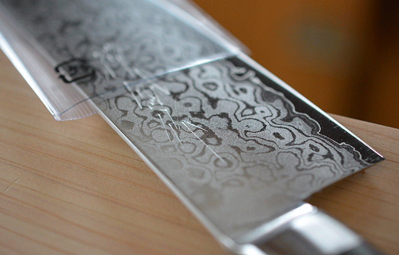 Zenpou Japanese Santoku knife – detail view 3