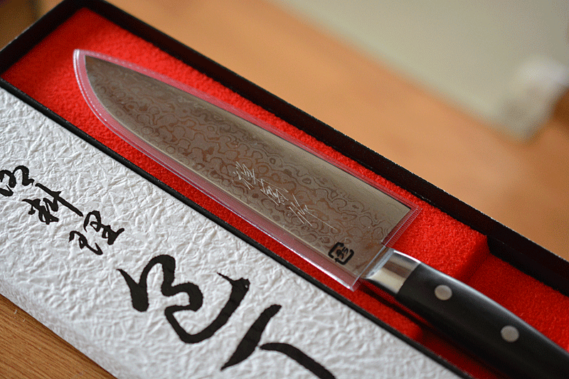 Zenpou Japanese Santoku knife – detail view 4